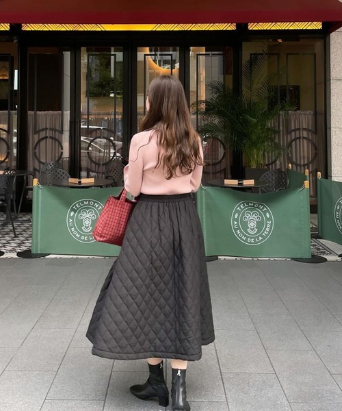 ZOZO限定商品】キルティングフレアスカート（スカート）｜Fit more