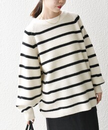 SHIPS - シップス　美品　タートルネックニットセーター　羊毛＆アルパか混　ゆったり SHIPS any:〈手洗い可能〉AQUA カシミヤ ミックス ハイネック