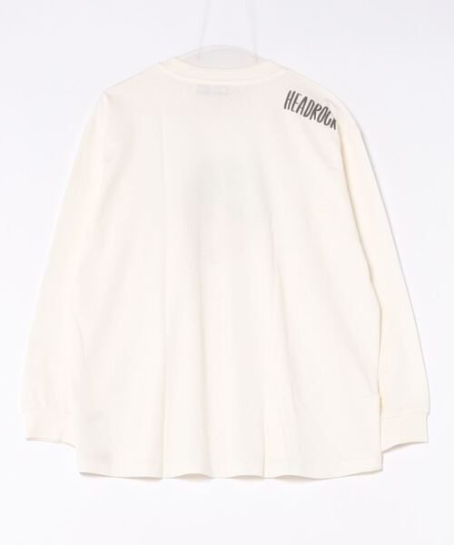 HEAD ROCK（ヘッドロック）の「長袖オーバーサイズTシャツ（大人）（Tシャツ/カットソー・レディース・オフホワイト/杢グレー/スミクロ・160/170/180）」の6枚目の写真