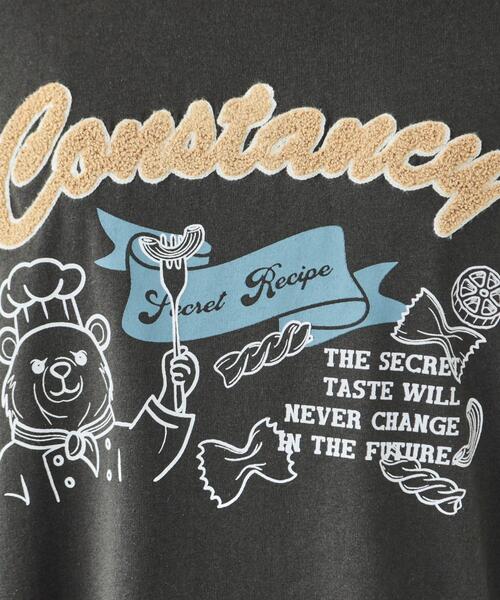 Cutie Blonde(キューティーブロンド)の「【洗える】サガラ刺繍オーバーサイズロンT(Tシャツ/カットソー・レディース・チャコールグレー/ホワイト系/ライトブルー/ブラック・00)」の20枚目の写真