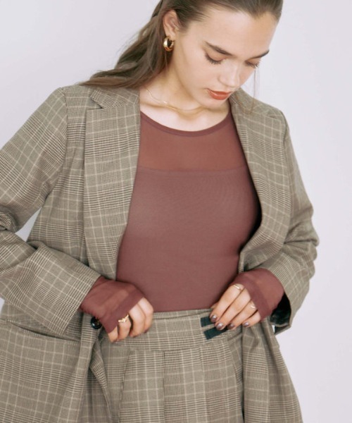 archives（アルシーヴ）の「カラーチュールＴＯＰＳ（Tシャツ/カットソー・レディース・パープル/ブルー/アイボリー/ブラック・MEDIUM）」の2枚目の写真