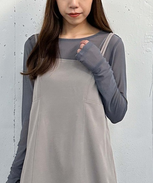 archives（アルシーヴ）の「カラーチュールＴＯＰＳ（Tシャツ/カットソー・レディース・パープル/ブルー/アイボリー/ブラック・MEDIUM）」の4枚目の写真