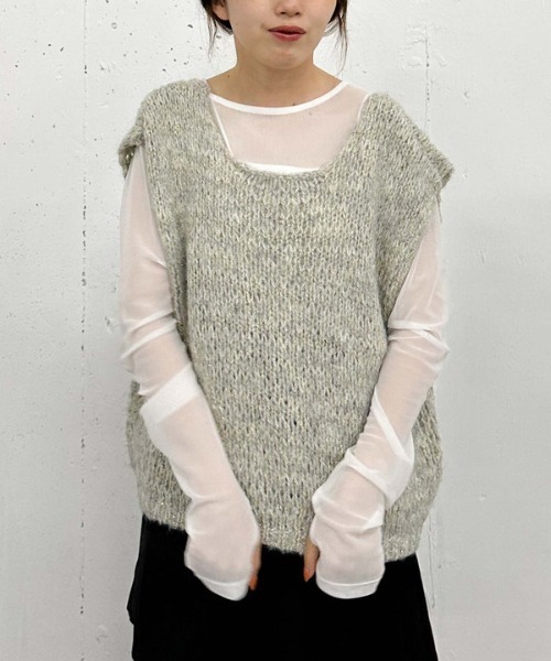 archives（アルシーヴ）の「カラーチュールＴＯＰＳ（Tシャツ/カットソー・レディース・パープル/ブルー/アイボリー/ブラック・MEDIUM）」の9枚目の写真