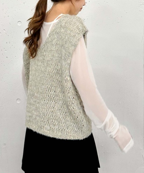 archives（アルシーヴ）の「カラーチュールＴＯＰＳ（Tシャツ/カットソー・レディース・パープル/ブルー/アイボリー/ブラック・MEDIUM）」の10枚目の写真