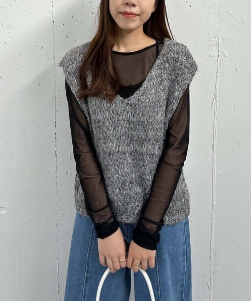 archives（アルシーヴ）の「カラーチュールＴＯＰＳ（Tシャツ/カットソー・レディース・パープル/ブルー/アイボリー/ブラック・MEDIUM）」の13枚目の写真