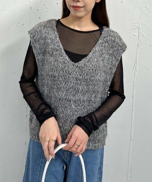 archives（アルシーヴ）の「カラーチュールＴＯＰＳ（Tシャツ/カットソー・レディース・パープル/ブルー/アイボリー/ブラック・MEDIUM）」の14枚目の写真