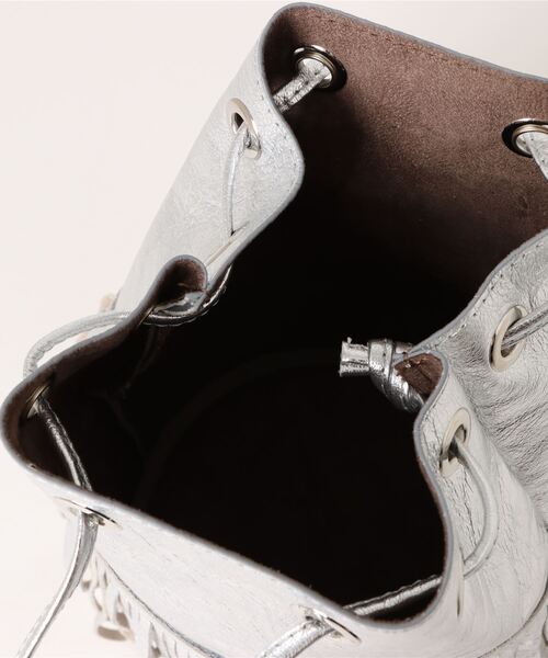 【セール】【MARCO MASI/マルコ・マージ】巾着 ショルダーバッグ バケツバッグ フリンジバッグ（ショルダーバッグ）｜marco masi（マルコマージ）