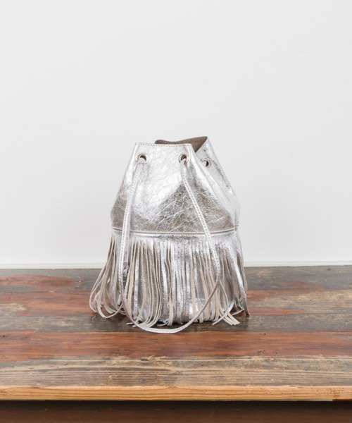 MARCO MASI フリンジバケツバッグ セール】【MARCO MASI/マルコ・マージ】巾着 ショルダーバッグ