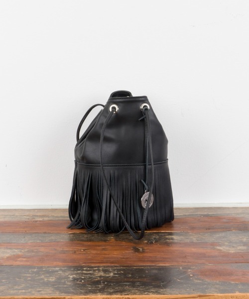 【セール】【MARCO MASI/マルコ・マージ】巾着 ショルダーバッグ バケツバッグ フリンジバッグ（ショルダーバッグ）｜marco masi（マルコマージ）