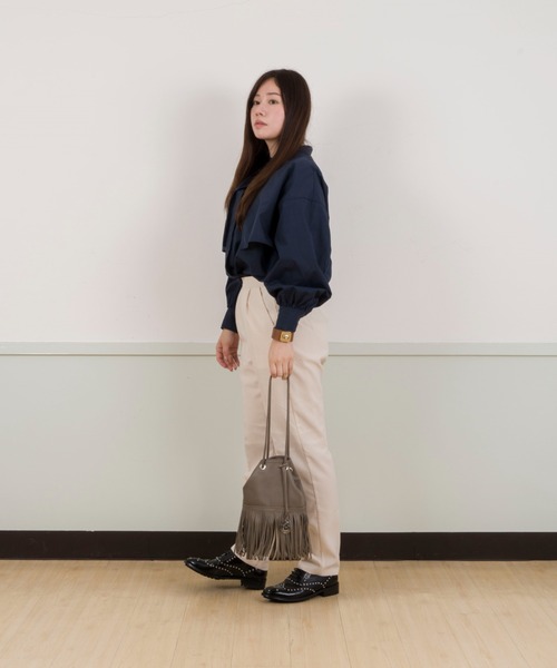 【セール】【MARCO MASI/マルコ・マージ】巾着 ショルダーバッグ バケツバッグ フリンジバッグ（ショルダーバッグ）｜marco masi（マルコマージ）