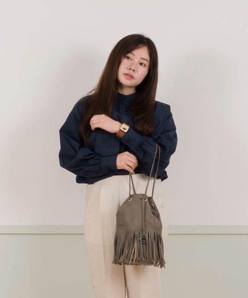 【セール】【MARCO MASI/マルコ・マージ】巾着 ショルダーバッグ バケツバッグ フリンジバッグ（ショルダーバッグ）｜marco masi（マルコマージ）