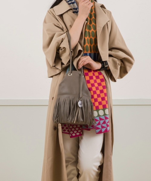 【セール】【MARCO MASI/マルコ・マージ】巾着 ショルダーバッグ バケツバッグ フリンジバッグ（ショルダーバッグ）｜marco masi（マルコマージ）