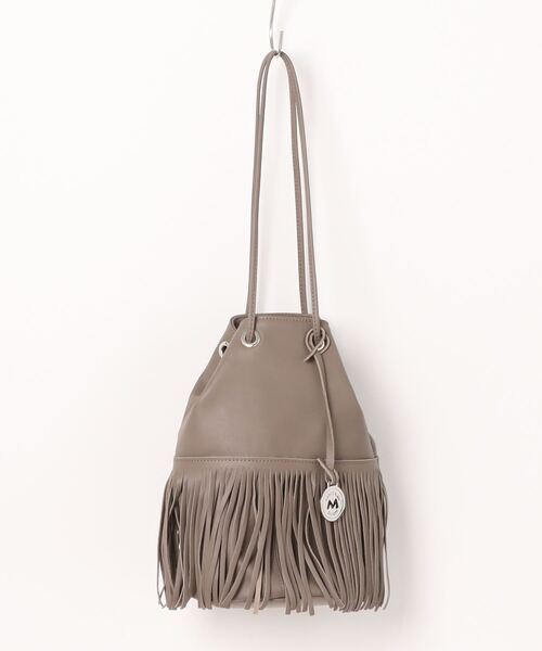 【セール】【MARCO MASI/マルコ・マージ】巾着 ショルダーバッグ バケツバッグ フリンジバッグ（ショルダーバッグ）｜marco masi（マルコマージ）