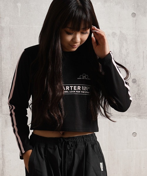 セール】STARTER ゲームシャツデザイン ショート丈 長袖 Tシャツ