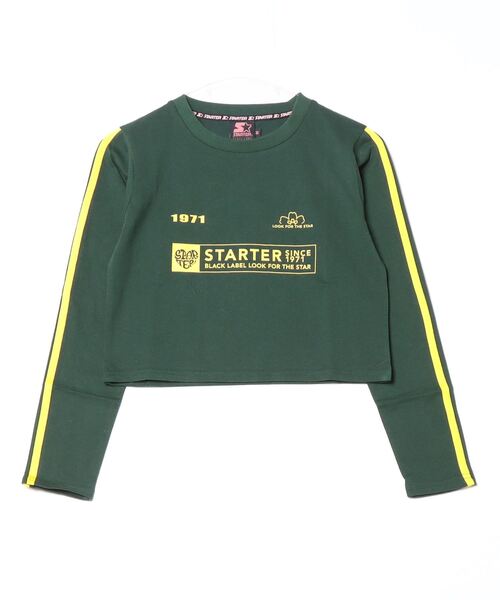 STARTER BLACK LABEL(スターターブラックレーベル)の「STARTER ゲームシャツデザイン ショート丈 長袖 Tシャツ / Game shirt design, short length, long sleeves T-shirt(Tシャツ/カットソー・レディース・ブラック/ピンク/グリーン/ホワイト・ONE SIZE)」の17枚目の写真