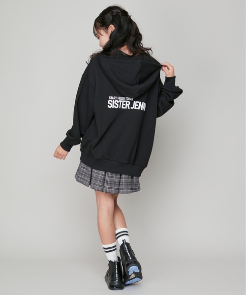SISTER JENNI(SISTER JENNI)の「【コットン100%】ハーフZIPパーカー(パーカー・キッズ・ブラック/ブルー/グレー・130cm/150cm/160cm/140cm)」の8枚目の写真