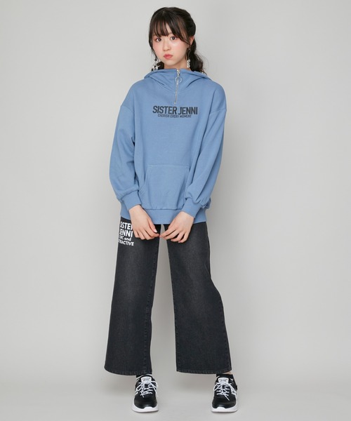 SISTER JENNI(SISTER JENNI)の「【コットン100%】ハーフZIPパーカー(パーカー・キッズ・ブラック/ブルー/グレー・130cm/150cm/160cm/140cm)」の16枚目の写真