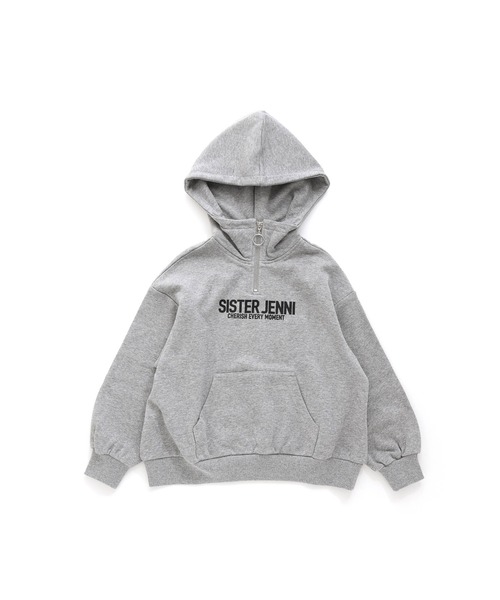 SISTER JENNI(SISTER JENNI)の「【コットン100%】ハーフZIPパーカー(パーカー・キッズ・ブラック/ブルー/グレー・130cm/150cm/160cm/140cm)」の19枚目の写真