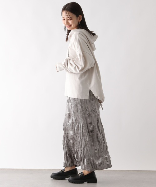 LEPSIM（レプシィム）の「BIGフーディー　124741（パーカー・レディース・パープル/ブルー/チャコールグレー/グレイッシュベージュ・FREE）」の7枚目の写真