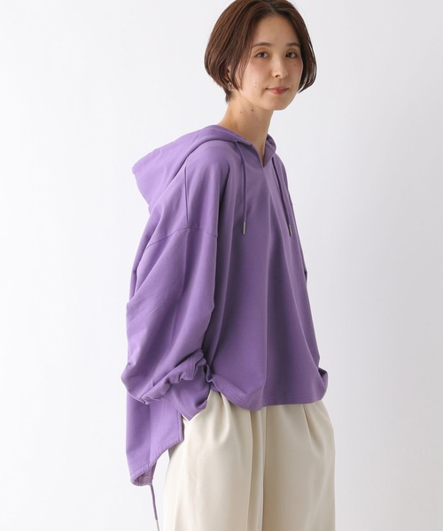 LEPSIM（レプシィム）の「BIGフーディー　124741（パーカー・レディース・パープル/ブルー/チャコールグレー/グレイッシュベージュ・FREE）」の22枚目の写真