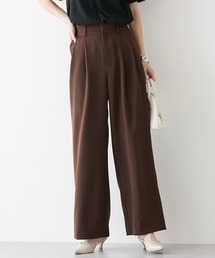 フロントタック入ワイドパンツ