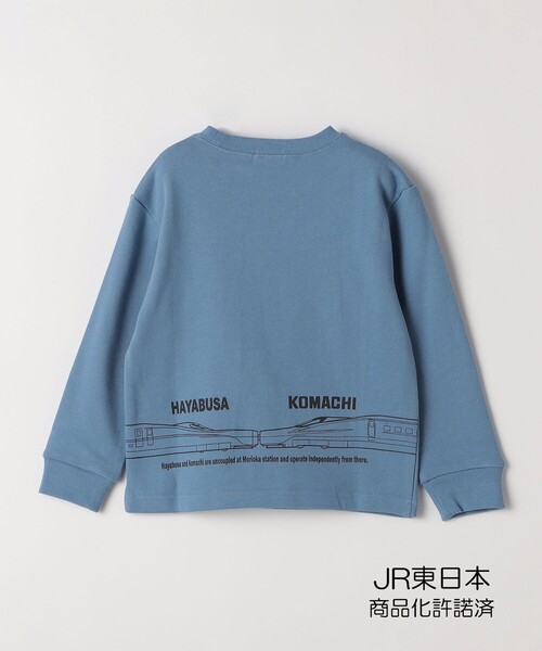 SHIPS Colors(シップス カラーズ)の「【SHIPS Colors 別注】JR: 90~140cm / 新幹線 スウェット(スウェット・キッズ・ブルー/ブラック・90/100/110/120/130/140)」の4枚目の写真