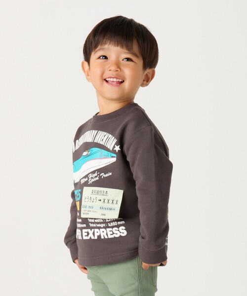 SHIPS Colors(シップス カラーズ)の「【SHIPS Colors 別注】JR: 90~140cm / 新幹線 スウェット(スウェット・キッズ・ブルー/ブラック・90/100/110/120/130/140)」の17枚目の写真