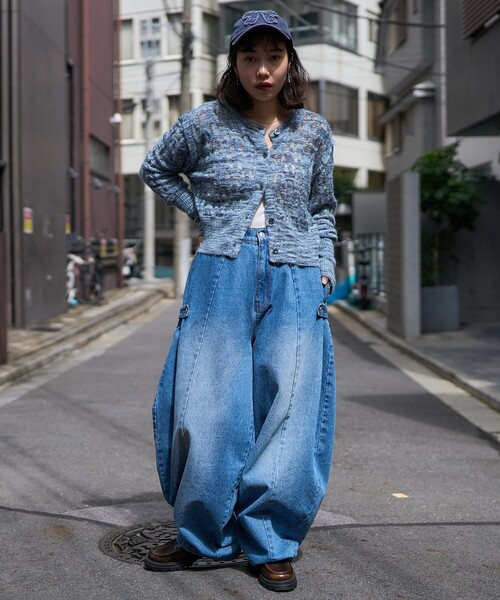 PUBLUX（パブリュクス）の「PUBLUX/パブリュクス 透かし編みショートカーディガン　限定展開（カーディガン/ボレロ・レディース・ワインレッド/ピンク/ブルー/グレー・ﾌﾘ-）」の18枚目の写真