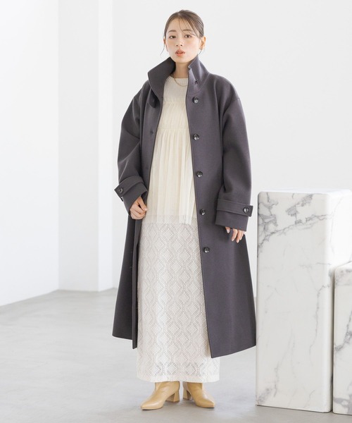 LAKOLE（ラコレ）の「起毛レースナロースカート / 151110（スカート・レディース・ブラック/アイボリー・SMALL/MEDIUM）」の4枚目の写真