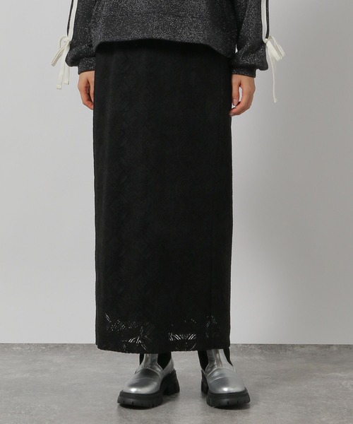 LAKOLE（ラコレ）の「起毛レースナロースカート / 151110（スカート・レディース・ブラック/アイボリー・SMALL/MEDIUM）」の19枚目の写真