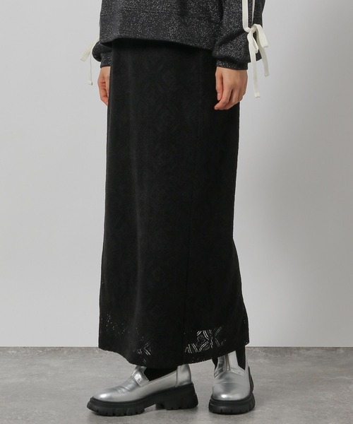 LAKOLE（ラコレ）の「起毛レースナロースカート / 151110（スカート・レディース・ブラック/アイボリー・SMALL/MEDIUM）」の20枚目の写真