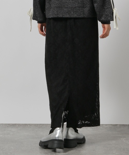 LAKOLE（ラコレ）の「起毛レースナロースカート / 151110（スカート・レディース・ブラック/アイボリー・SMALL/MEDIUM）」の21枚目の写真