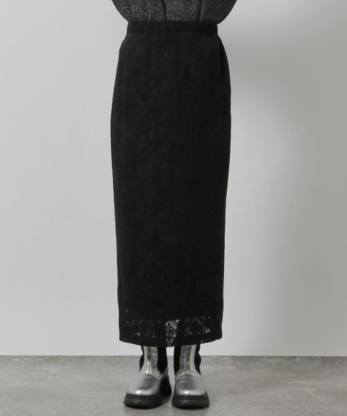 LAKOLE（ラコレ）の「起毛レースナロースカート / 151110（スカート・レディース・ブラック/アイボリー・SMALL/MEDIUM）」の22枚目の写真