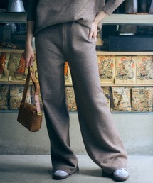 高身長　ニットワイドパンツ（セットアップ対応）（トールサイズ）Essenave