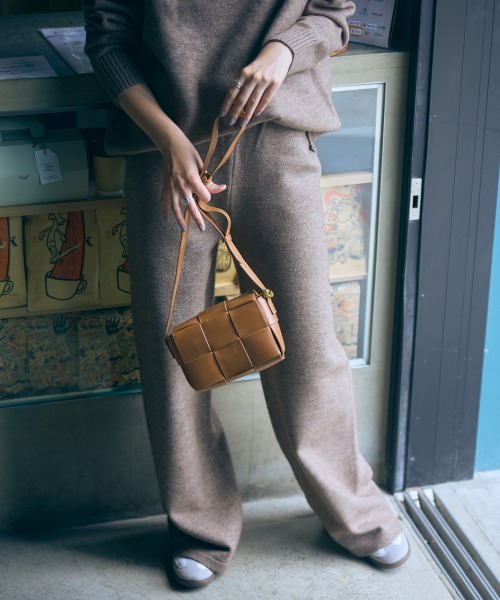 slattgir（スラットジール）の「高身長　ニットワイドパンツ（セットアップ対応）（トールサイズ）Essenave（その他パンツ・レディース・ブラック/杢グレー/ブラウン・M/L/LL/3L）」の17枚目の写真