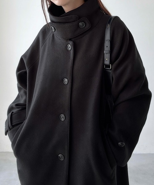 セール】ルーズステンカラーコート（ステンカラーコート）｜Meiru