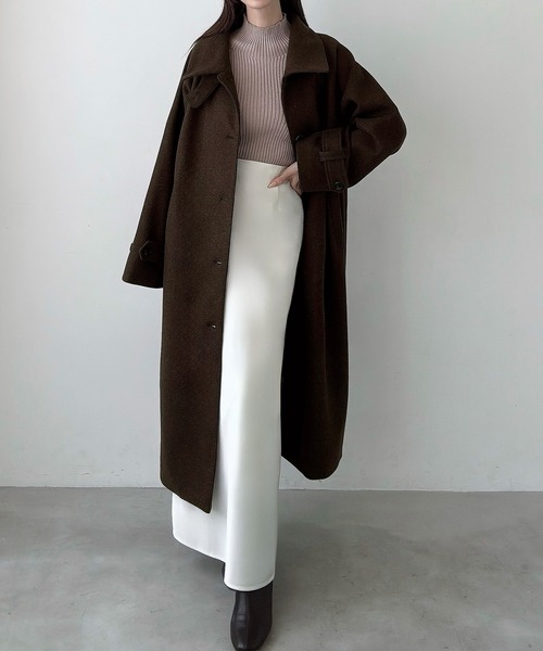 セール】ルーズステンカラーコート（ステンカラーコート