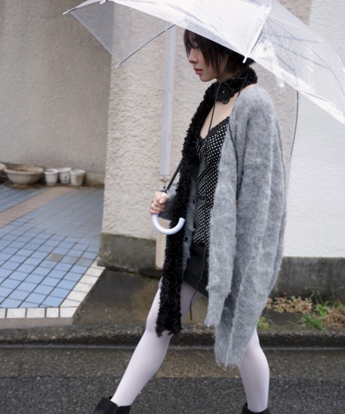 DOUBLE BREASTED MOHAIR LIKE CARDIGAN／モヘアライクダブル