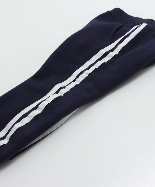 chil2(チルツー)の「裏起毛 脇ラインジョガーパンツ(スウェットパンツ・キッズ・杢グレー/ブラック/カーキ/ベージュ/ネイビー・90cm/100cm/110cm/120cm/130cm/140cm/150cm)」の21枚目の写真