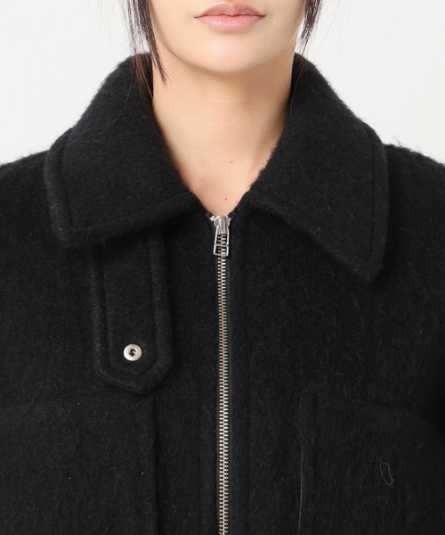 JOURNAL STANDARD（ジャーナルスタンダード）の「ループカットシャギージップコート（その他アウター・レディース・タン/ブラック/ブラック系その他・FREE）」の19枚目の写真