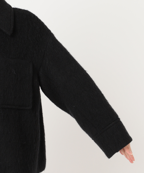 JOURNAL STANDARD（ジャーナルスタンダード）の「ループカットシャギージップコート（その他アウター・レディース・タン/ブラック/ブラック系その他・FREE）」の20枚目の写真