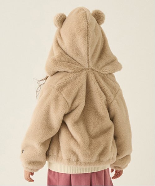 minimal（ミニマル）の「【柔らか】ファーパーカブルゾン（ブルゾン・キッズ・ベージュ/アイボリー・100cm/110cm/120cm/130cm/140cm）」の7枚目の写真