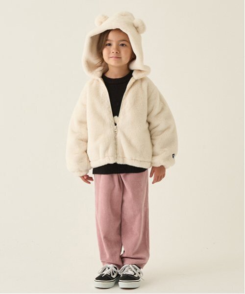 minimal（ミニマル）の「【柔らか】ファーパーカブルゾン（ブルゾン・キッズ・ベージュ/アイボリー・100cm/110cm/120cm/130cm/140cm）」の10枚目の写真