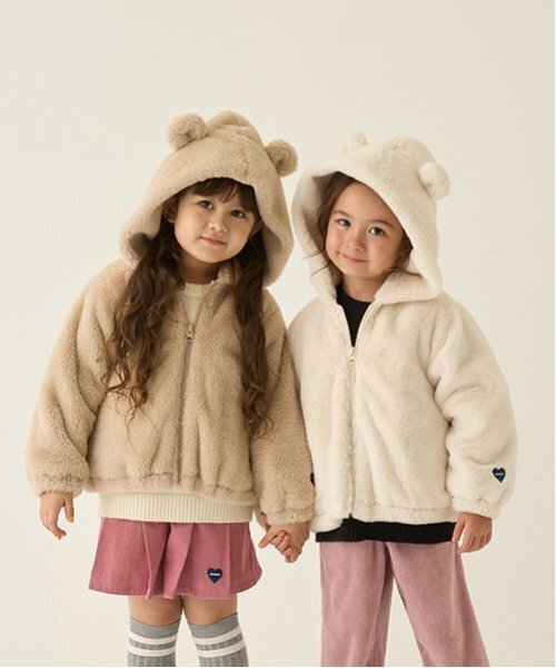 minimal（ミニマル）の「【柔らか】ファーパーカブルゾン（ブルゾン・キッズ・ベージュ/アイボリー・100cm/110cm/120cm/130cm/140cm）」の11枚目の写真
