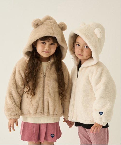 minimal（ミニマル）の「【柔らか】ファーパーカブルゾン（ブルゾン・キッズ・ベージュ/アイボリー・100cm/110cm/120cm/130cm/140cm）」の12枚目の写真