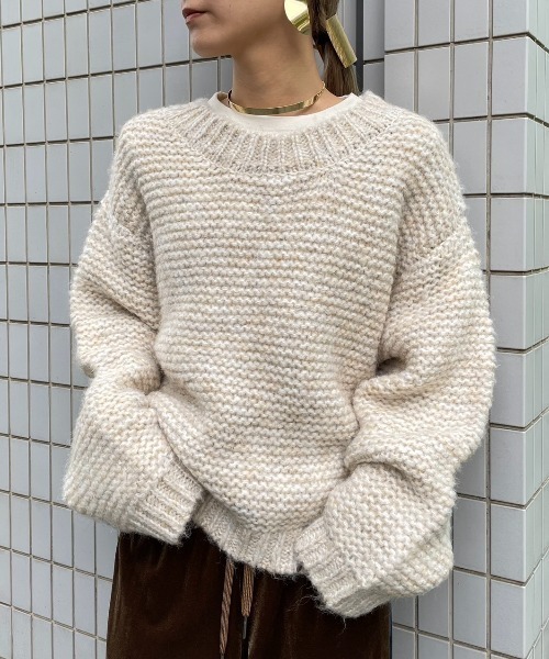 【セール】ローゲージバルキーニット（ニット/セーター）｜AIC.（エーアイシー）