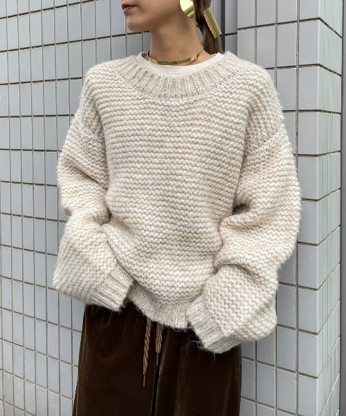 【セール】ローゲージバルキーニット（ニット/セーター）｜AIC.（エーアイシー）