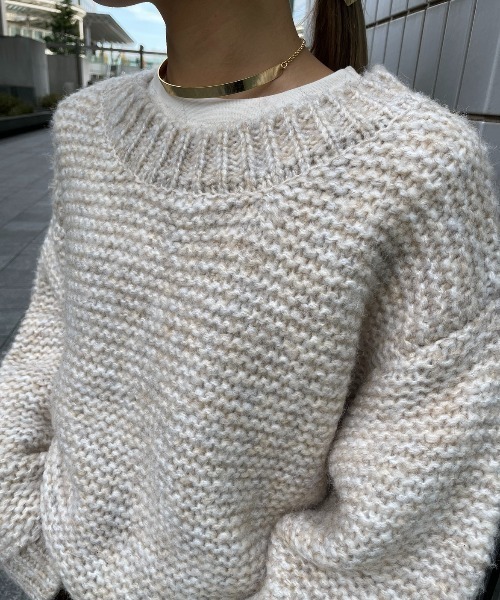 【セール】ローゲージバルキーニット（ニット/セーター）｜AIC.（エーアイシー）
