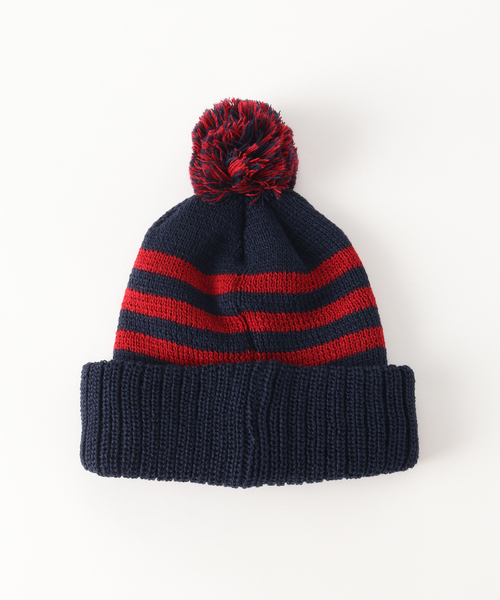 INFIELDER DESIGN(インフィールダーデザイン)の「INFIELDER DESIGN / インフィールダーデザイン LINE PON BEANIE C-566(ハット・メンズ・ネイビー・FREE)」の3枚目の写真
