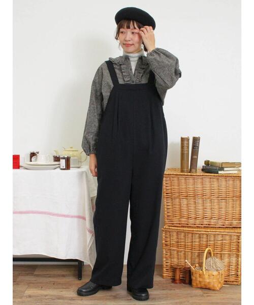 Samansa Mos2（サマンサ モスモス）の「起毛フリルカラーブラウス